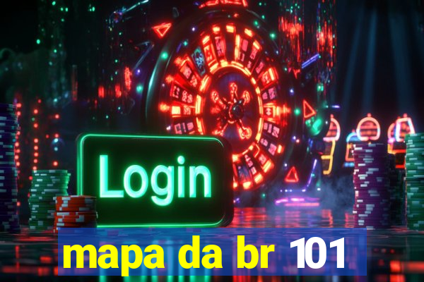 mapa da br 101