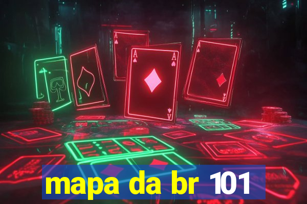 mapa da br 101