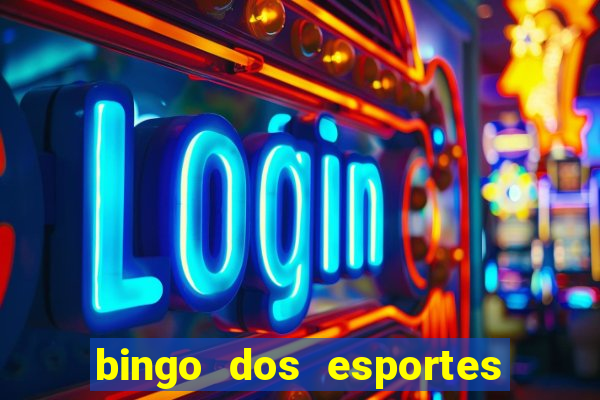 bingo dos esportes para imprimir