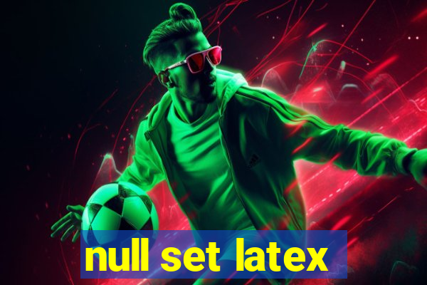 null set latex
