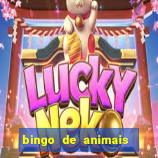 bingo de animais para educa??o infantil