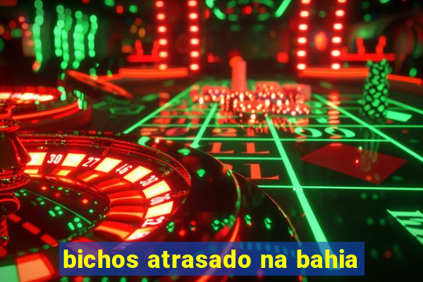 bichos atrasado na bahia