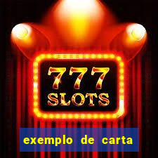 exemplo de carta aberta vestibular