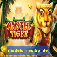 modelo recibo de pagamento word