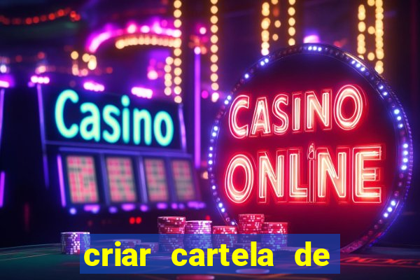 criar cartela de bingo no word
