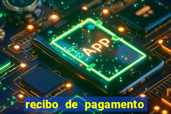recibo de pagamento simples word