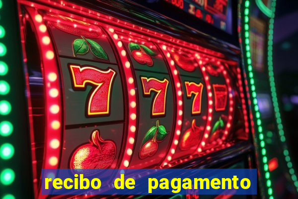 recibo de pagamento simples word