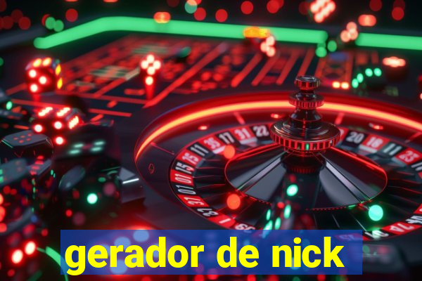 gerador de nick