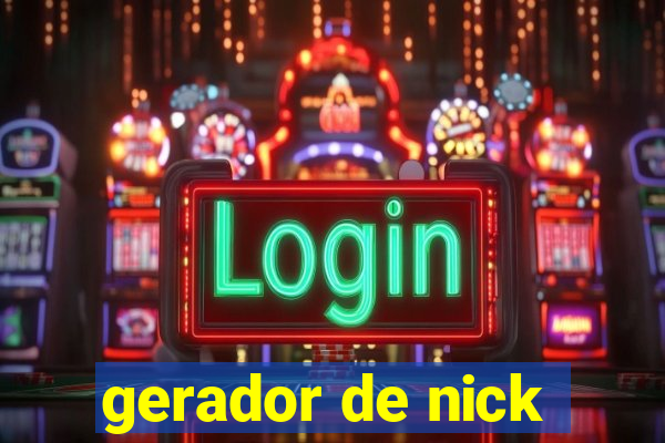 gerador de nick