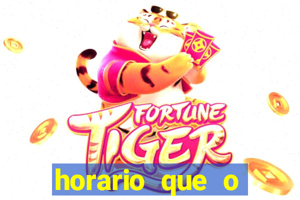 horario que o fortune rabbit paga