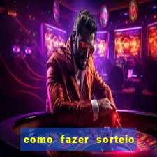como fazer sorteio de cores online