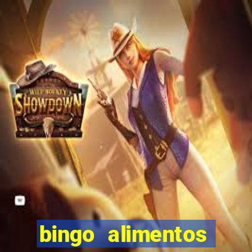 bingo alimentos para imprimir
