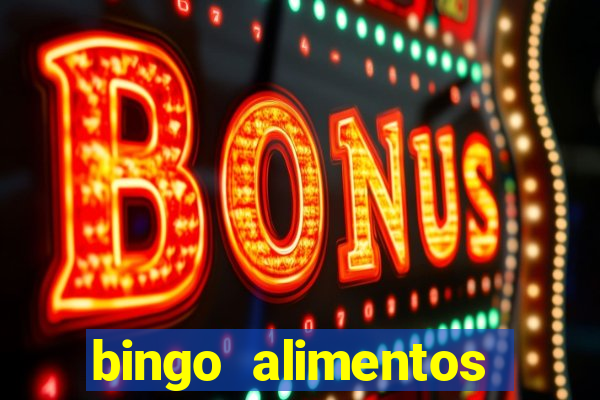 bingo alimentos para imprimir