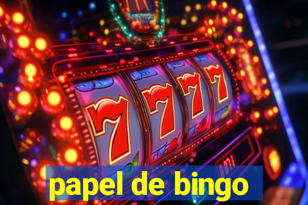 papel de bingo