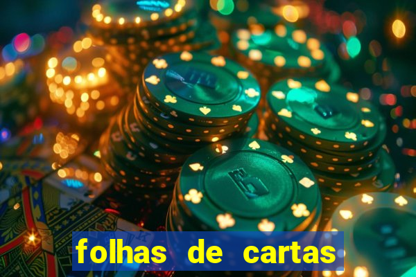 folhas de cartas para imprimir