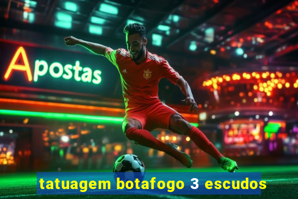 tatuagem botafogo 3 escudos