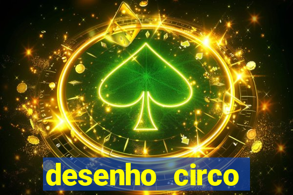 desenho circo digital para colorir