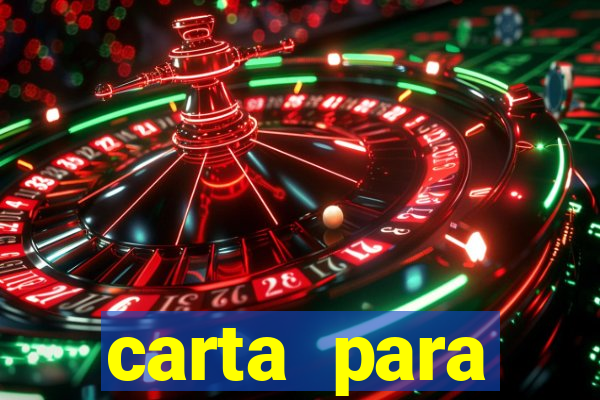 carta para encontrista homem