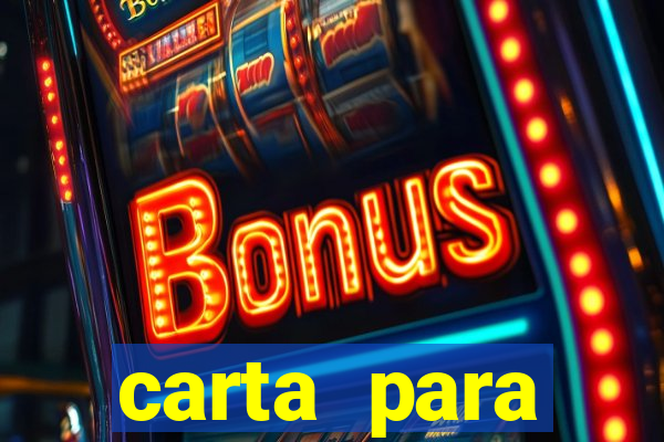 carta para encontrista homem