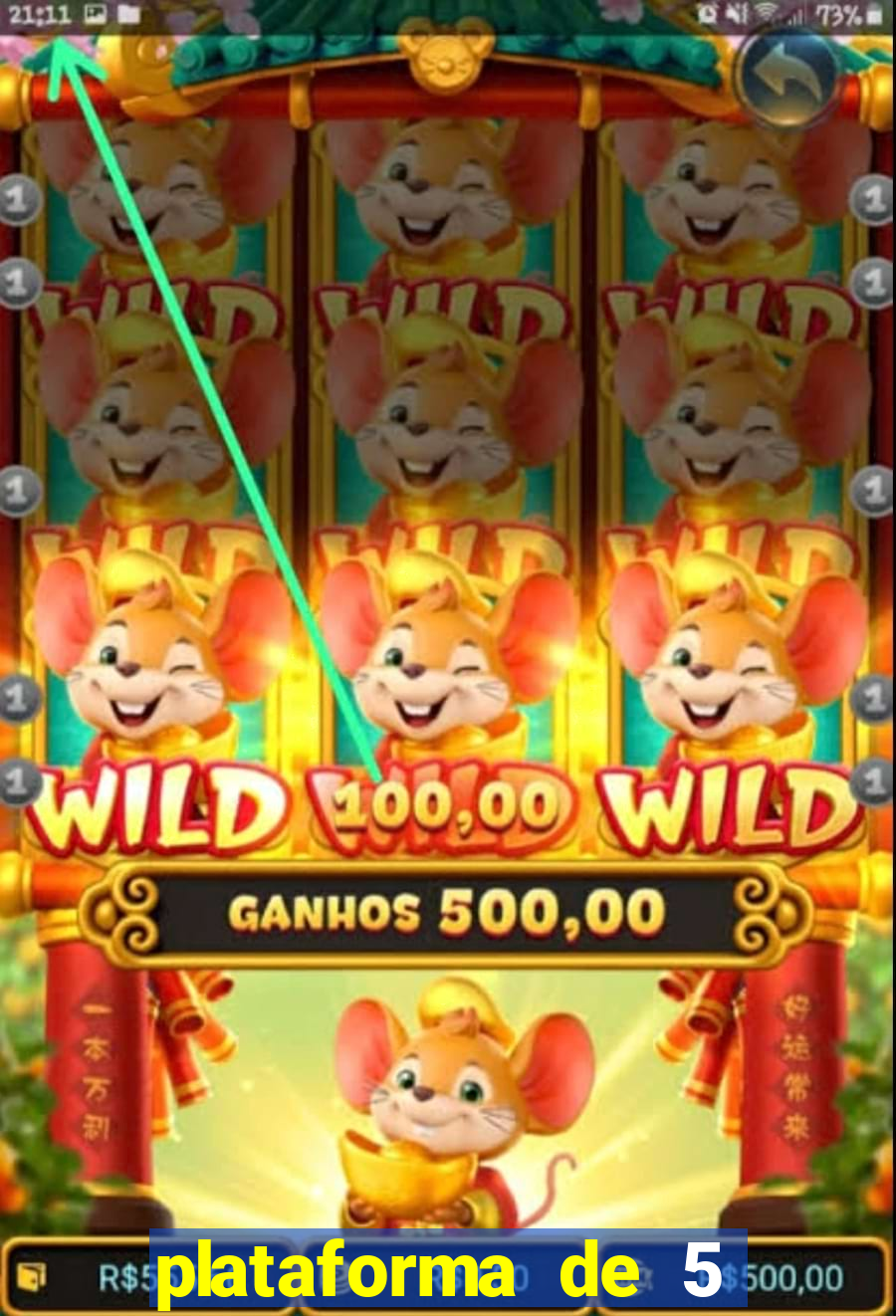 plataforma de 5 reais do tigre