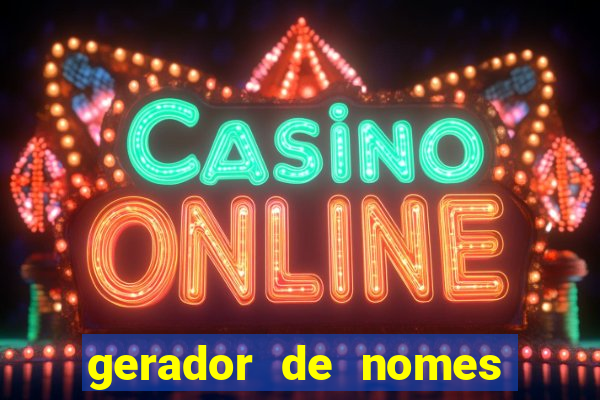 gerador de nomes para jogos