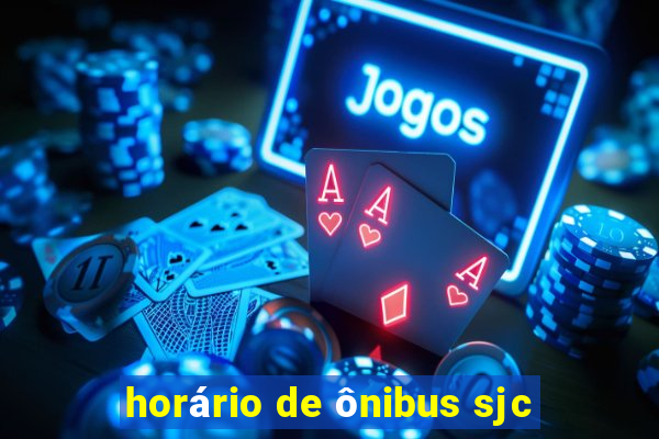 horário de ônibus sjc