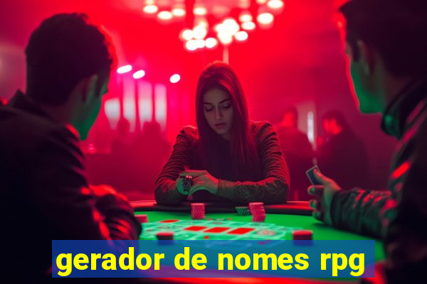 gerador de nomes rpg