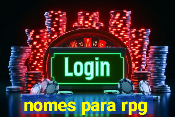 nomes para rpg