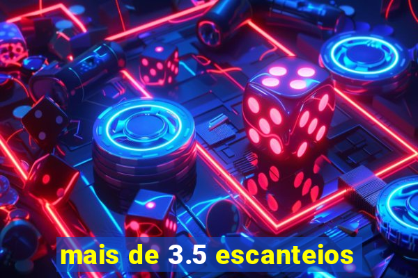 mais de 3.5 escanteios