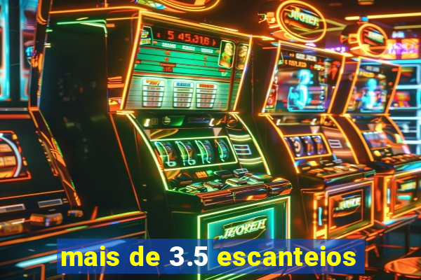 mais de 3.5 escanteios