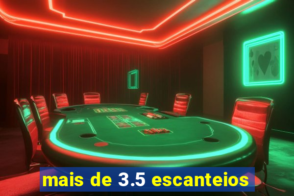 mais de 3.5 escanteios