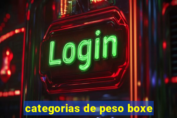 categorias de peso boxe