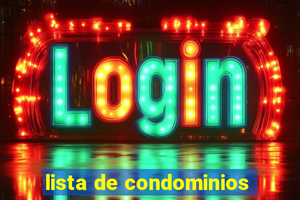 lista de condominios