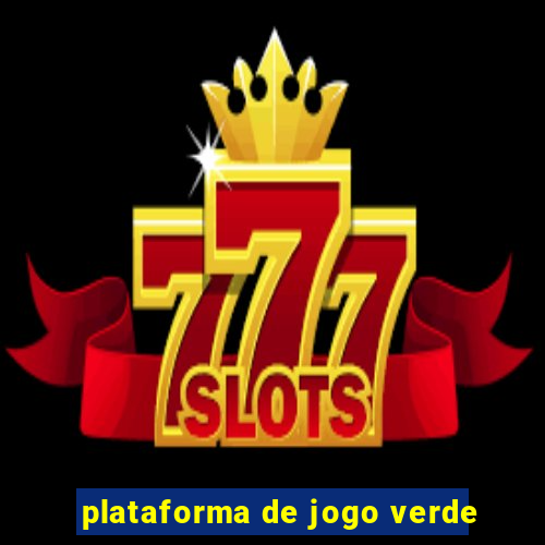 plataforma de jogo verde