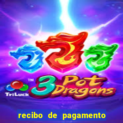 recibo de pagamento em word