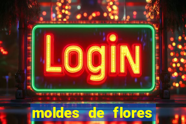 moldes de flores gigantes para imprimir
