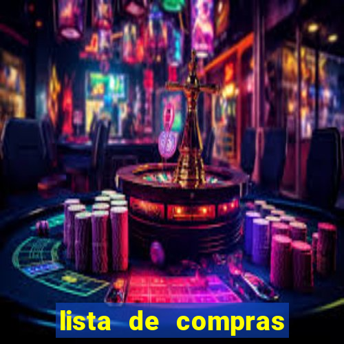 lista de compras para casa nova