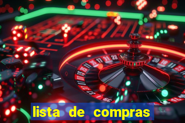 lista de compras para casa nova
