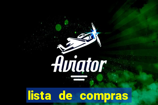 lista de compras para casa nova