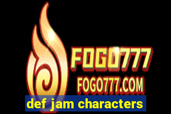 def jam characters