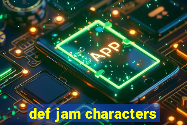 def jam characters