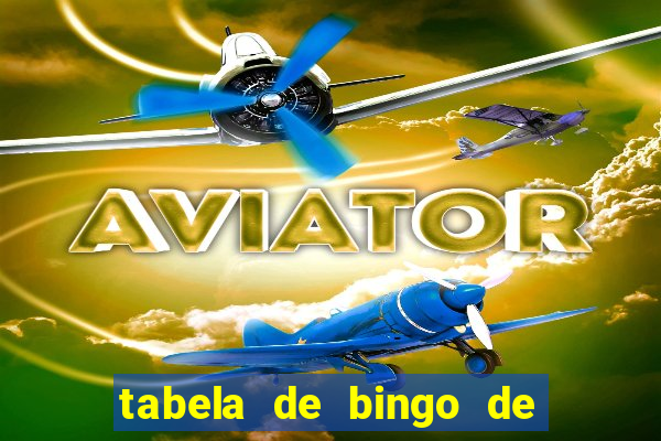 tabela de bingo de 1 a 100