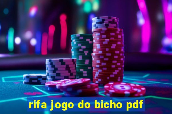 rifa jogo do bicho pdf