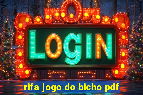 rifa jogo do bicho pdf