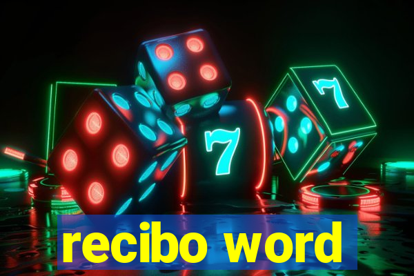 recibo word