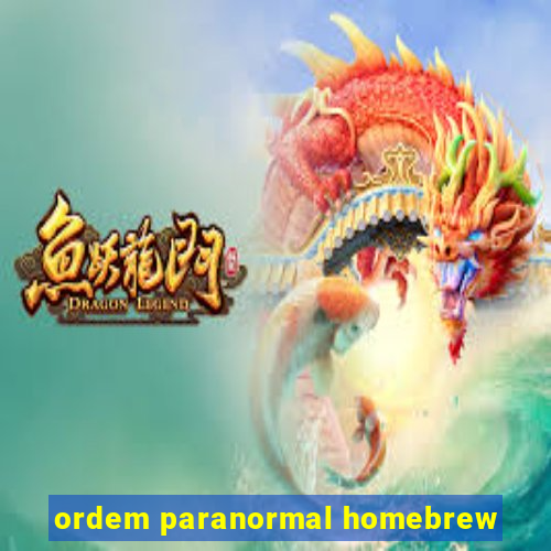 ordem paranormal homebrew