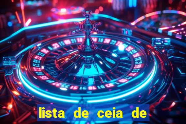lista de ceia de natal completa