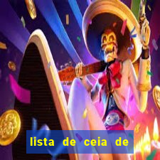 lista de ceia de natal completa
