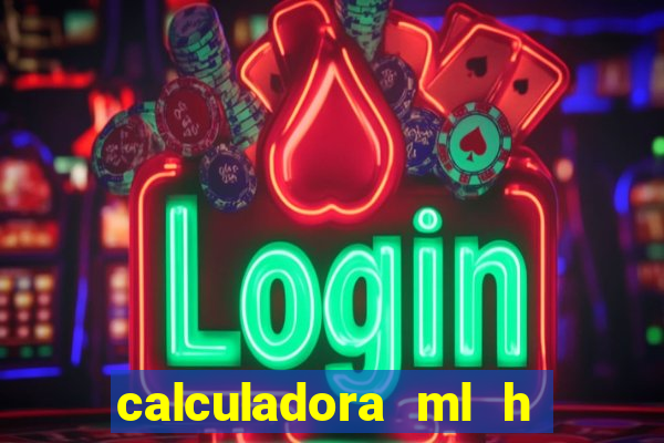 calculadora ml h para mcg kg min