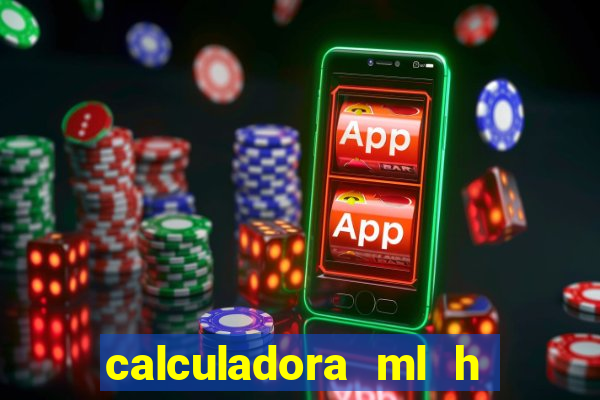 calculadora ml h para mcg kg min